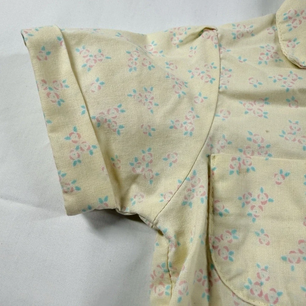 Vintage OshKosh B'Gosh Skirtall Overall Dress 3T Floral USA Matching Set 90s